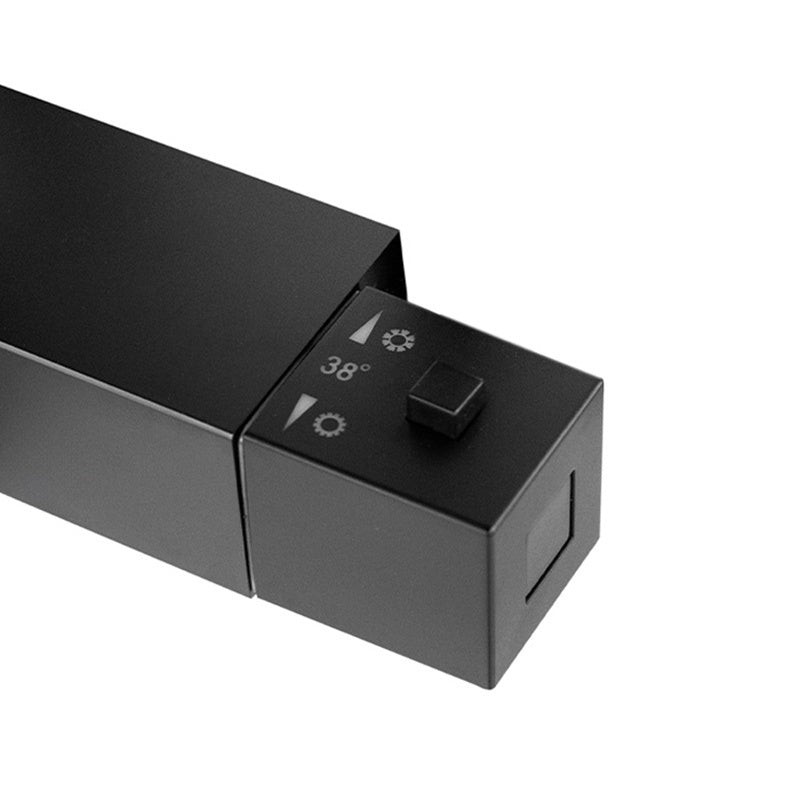 BATERIA PRYSZNICOWA Z TERMOSTATEM I DESZCZOWNICĄ T154B CZARNA T154B-BL