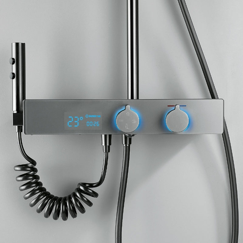 BATERIA PRYSZNICOWA NATYNKOWA F10-GR SZARA LCD F10-GR