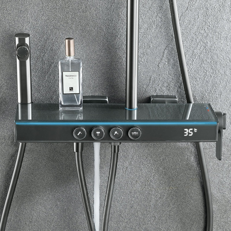 BATERIA PRYSZNICOWA NATYNKOWA F19-GR SZARA LCD F19-GR