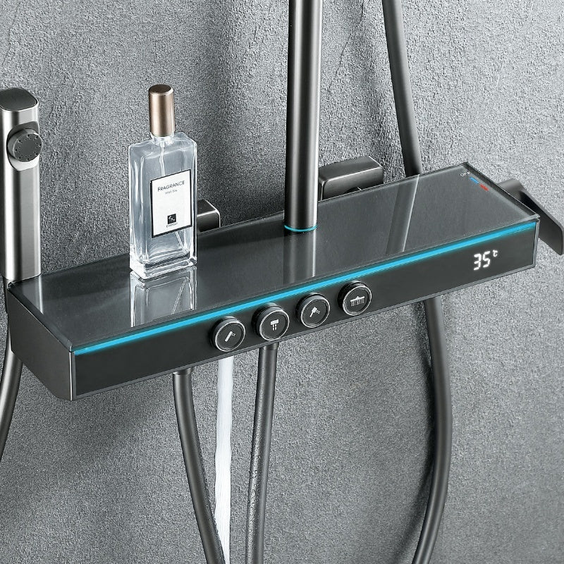 BATERIA PRYSZNICOWA NATYNKOWA F19-GR SZARA LCD F19-GR