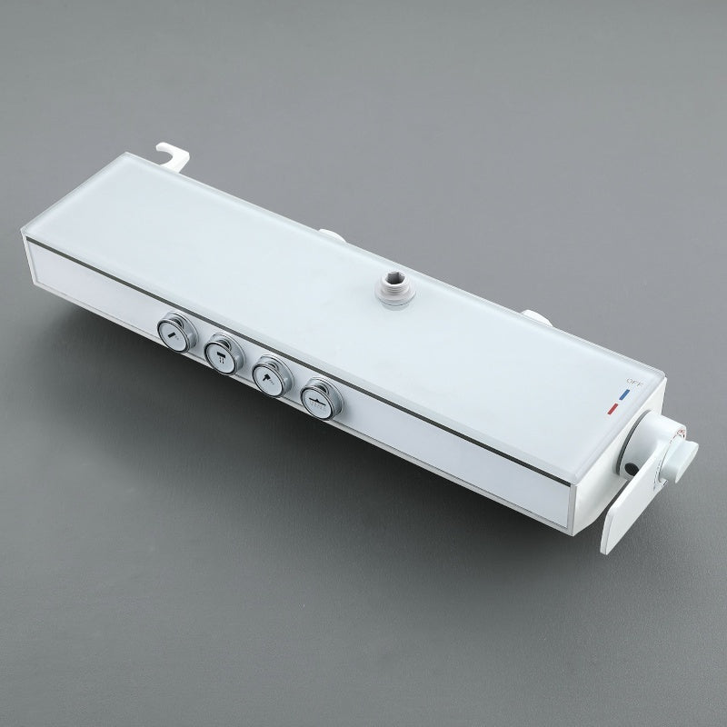 BATERIA PRYSZNICOWA NATYNKOWA F19-WH BIAŁA LCD F19-WH