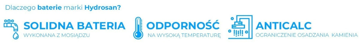 BATERIA PRYSZNICOWA NATYNKOWA F19-WH BIAŁA LCD F19-WH