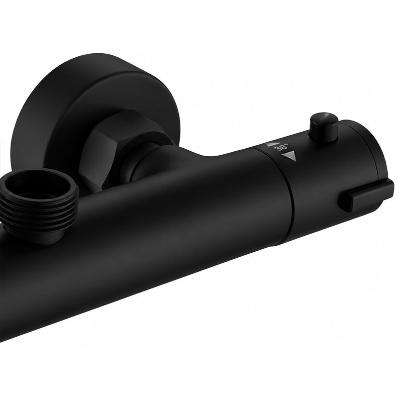 BATERIA ŁAZIENKOWA PRYSZNICOWA T203B CZARNA T203B-BL