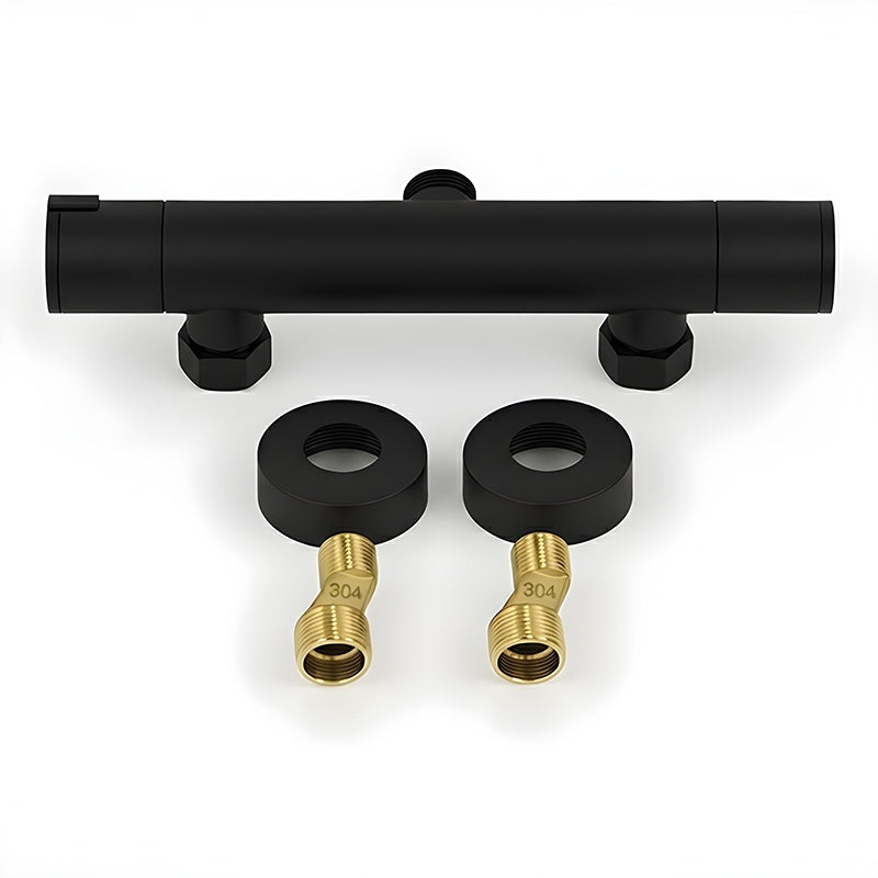 BATERIA ŁAZIENKOWA PRYSZNICOWA T203B CZARNA T203B-BL