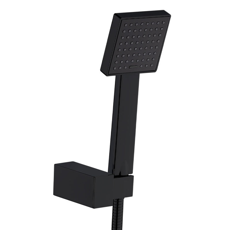 BATERIA WANNOWA ŚCIENNA PRYSZNICOWA NATRYSKOWA ZESTAW F307B-BL CZARNA F307B-BL