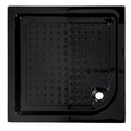 BRODZIK PRYSZNICOWY KWADRATOWY WYSOKI SXL02C CZARNY 100x100 CM SXL02C-BL-100