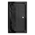 BRODZIK PRYSZNICOWY PROSTOKATNY WYSOKI SXL03E CZARNY 120x80 CM SXL03E-BL-120X80