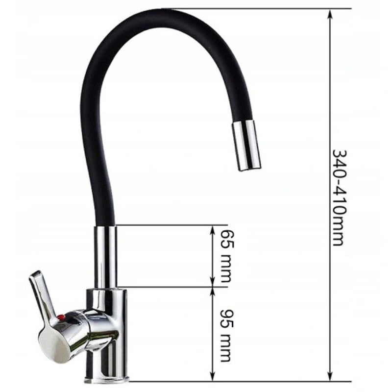 BATERIA KUCHENNA NABLATOWA F101B CZARNA F101-BL