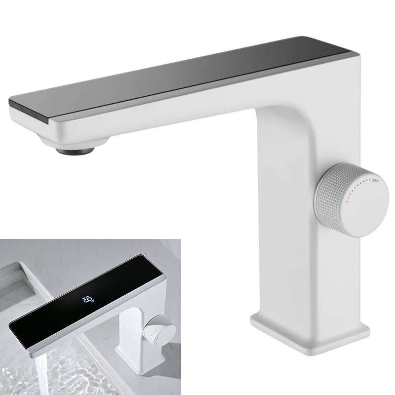 BATERIA UMYWALKOWA ŁAZIENKOWA F11W BIAŁO/CZARNA LCD F11-WH-BL