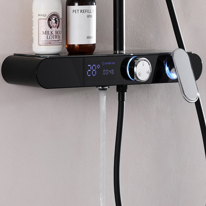 BATERIA PRYSZNICOWA NATYNKOWA F700B CZARA LCD F700-BL