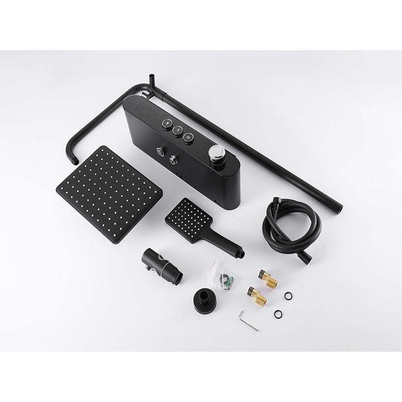 BATERIA PRYSZNICOWA ŁAZIENKOWA T700B CZARNA LCD T700-BL