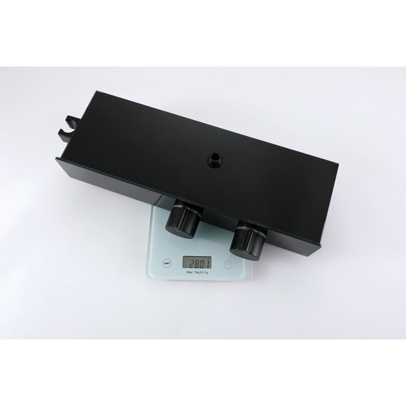 Bateria prysznicowa natynkowa F10BL LCD czarna F10-BL