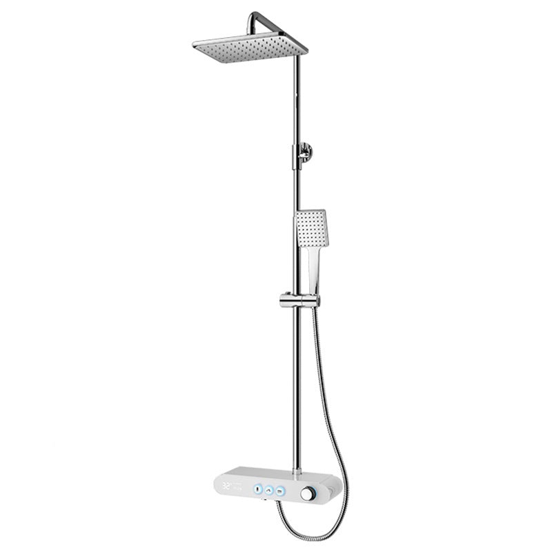 BATERIA PRYSZNICOWA ŁAZIENKOWA T700W BIAŁA LCD T700-WH