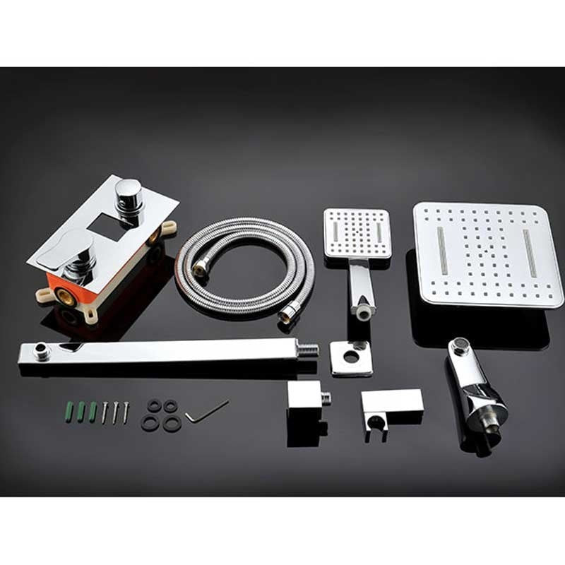 BATERIA PRYSZNICOWA PODTYNKOWA T100 CHROM LCD T100