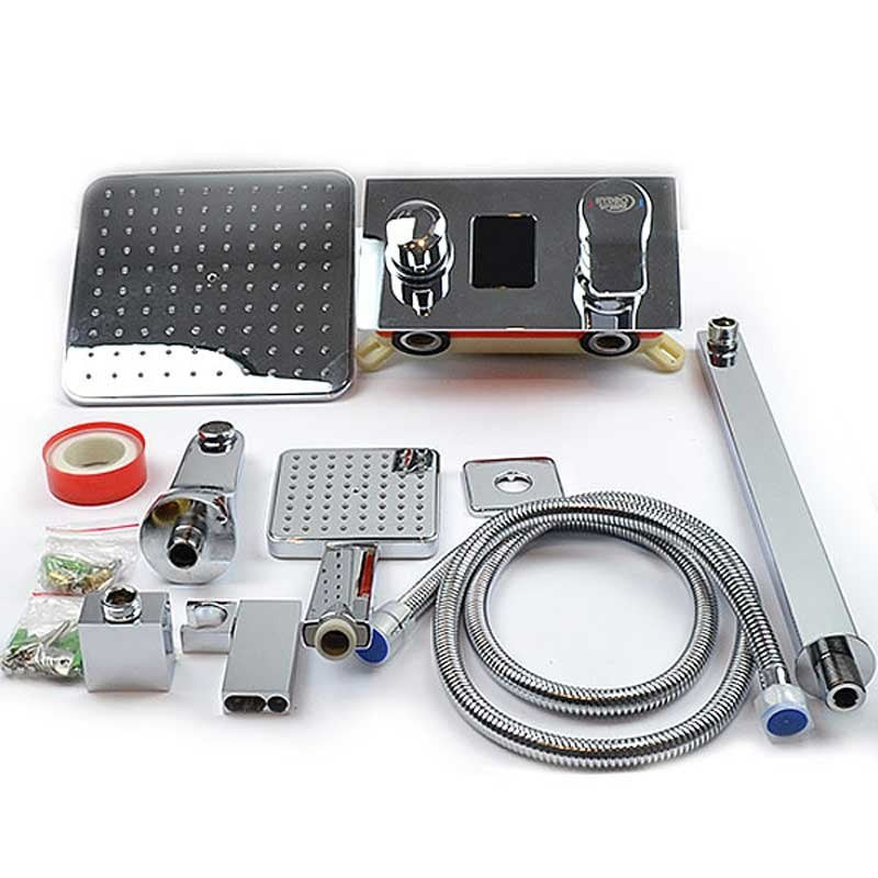 BATERIA PRYSZNICOWA PODTYNKOWA T100 CHROM LCD T100