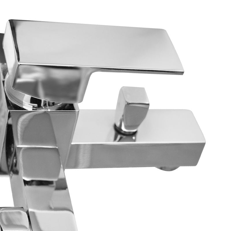 BATERIA WANNOWA ŚCIENNA PRYSZNICOWA NATRYSKOWA ZESTAW F302A CHROM F302A