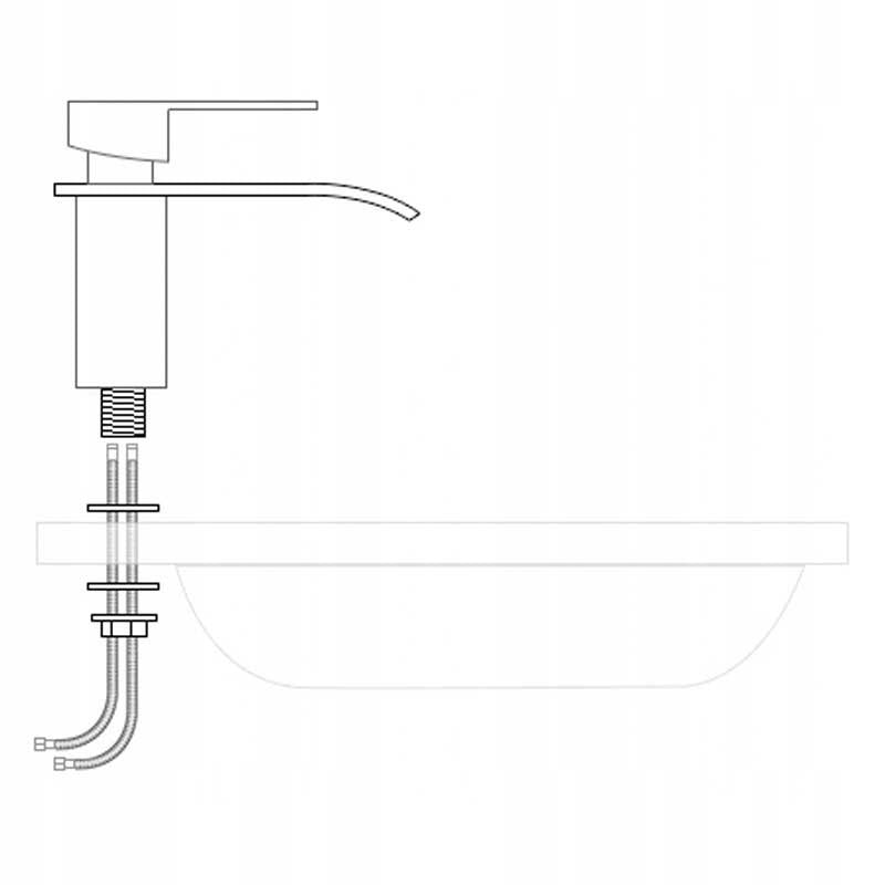 BATERIA UMYWALKOWA ŁAZIENKOWA F517A CHROM F517A