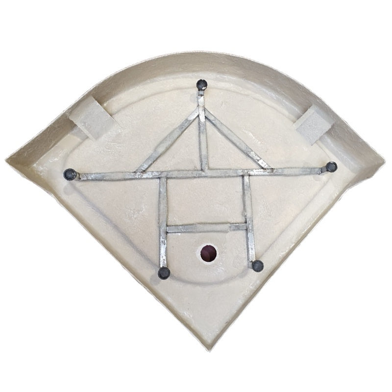 BRODZIK PRYSZNICOWY PÓŁOKRĄGŁY WYSOKI SXL01A BIAŁY 80x80 CM SXL01A-WH-80