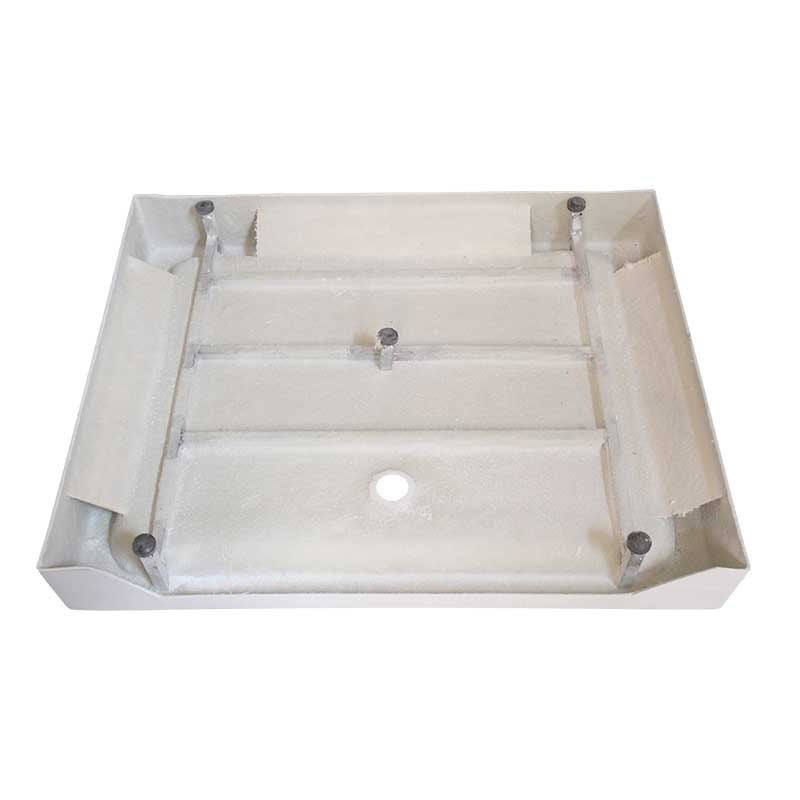 BRODZIK PRYSZNICOWY PROSTOKĄTNY WYSOKI SXL03B CZARNY 90x80 CM SXL03B-BL-90X80