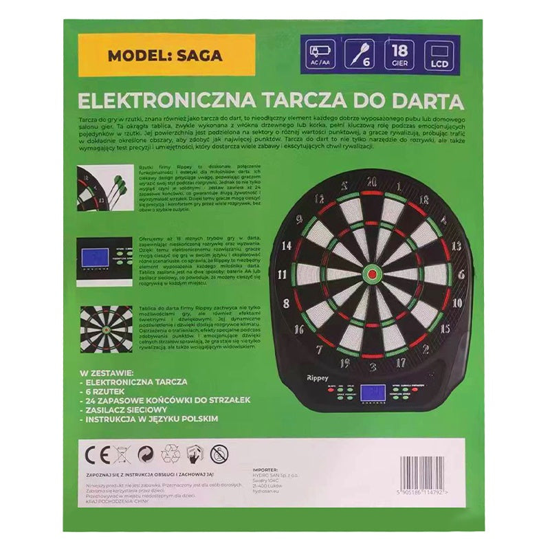 DART TARCZA ELEKTRONICZNA DO GRY W RZUTKI SAGA SAGA