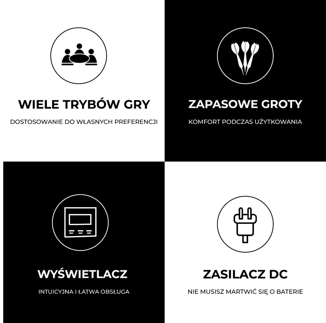 DART TARCZA ELEKTRONICZNA DO GRY W RZUTKI SAGA SAGA