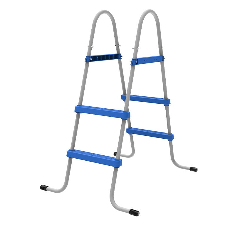 DRABINKA DO BASENU OGRODOWEGO DWUSTRONNA SOLIDNA 2-STOPNIOWA LADDER 84 CM LADDER