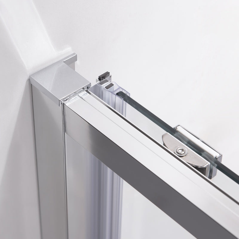 DRZWI PRYSZNICOWE SUPER SLIM NOVA CHROM 130 CM 6 MM NOVA-CH-130