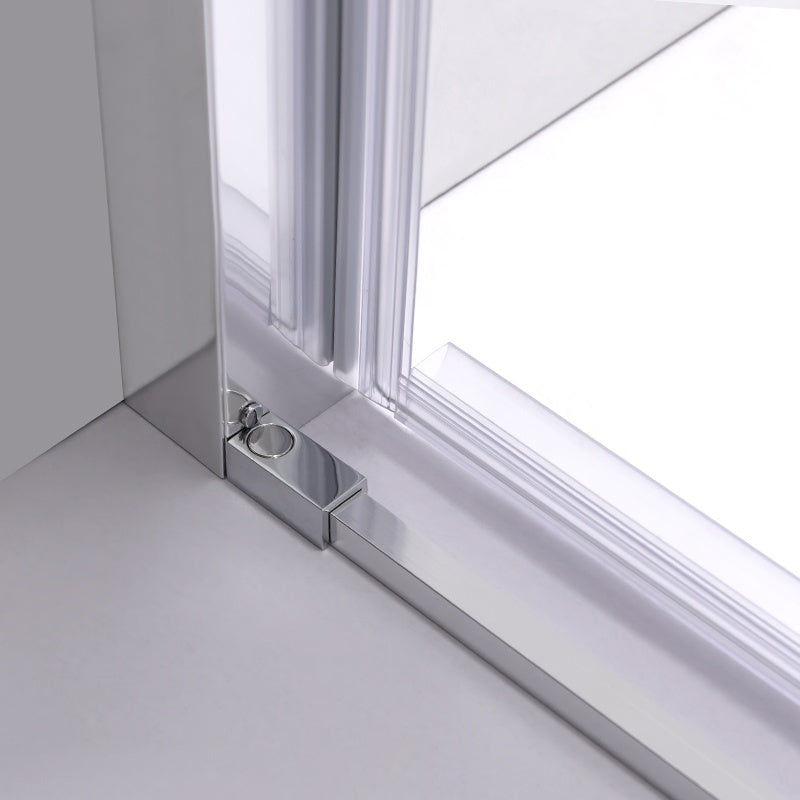 DRZWI PRYSZNICOWE SUPER SLIM NOVA CHROM 130 CM 6 MM NOVA-CH-130