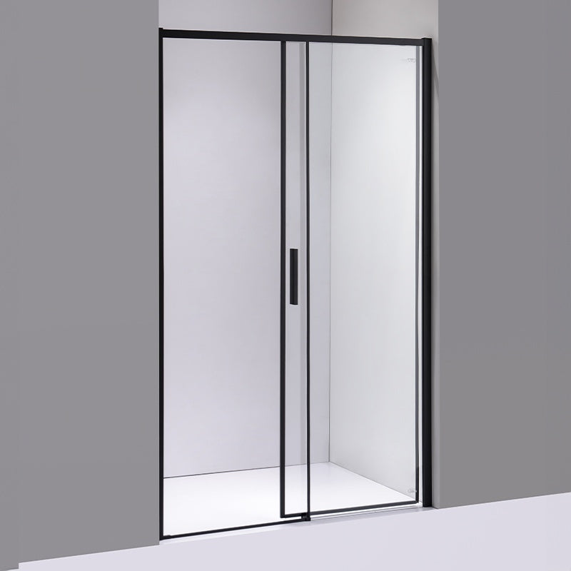 DRZWI PRYSZNICOWE SUPER SLIM NOVA CZARNE 130 CM 6 MM NOVA-BL-130