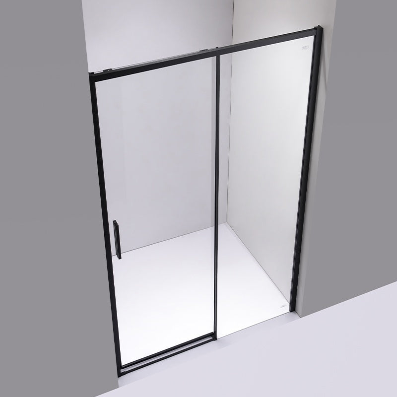 DRZWI PRYSZNICOWE SUPER SLIM NOVA CZARNE 130 CM 6 MM NOVA-BL-130