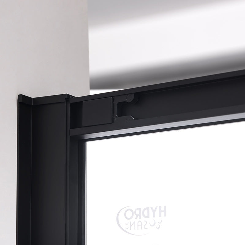 DRZWI PRYSZNICOWE SUPER SLIM NOVA CZARNE 130 CM 6 MM NOVA-BL-130