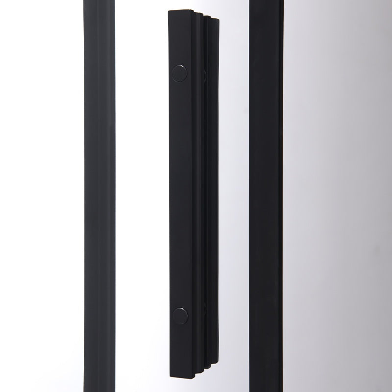 DRZWI PRYSZNICOWE SUPER SLIM NOVA CZARNE 130 CM 6 MM NOVA-BL-130