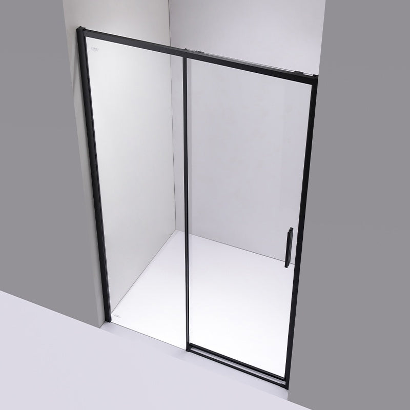 DRZWI PRYSZNICOWE SUPER SLIM NOVA CZARNE 130 CM 6 MM NOVA-BL-130
