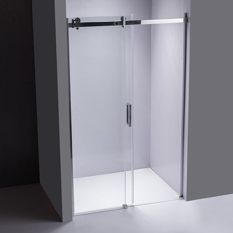 DRZWI PRYSZNICOWE Z BRODZIKIEM SH03D/ST05E CHROM/BIAŁY 115-120/120x70 CM SH03D+ST05E-WH