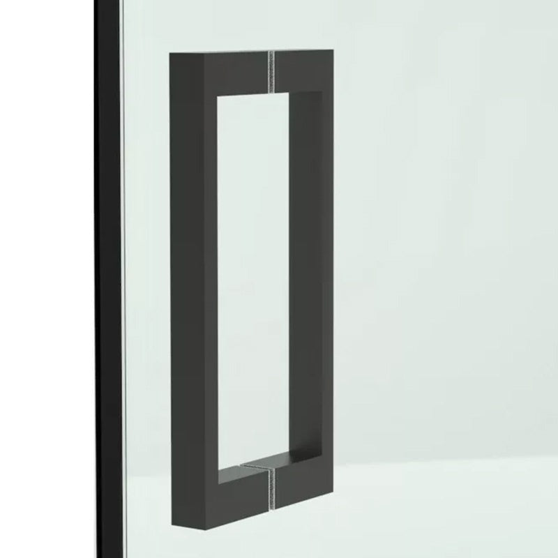 DRZWI PRYSZNICOWE ZBB-1506 CZARNE 145-150 CM 6 MM ZBB-1506