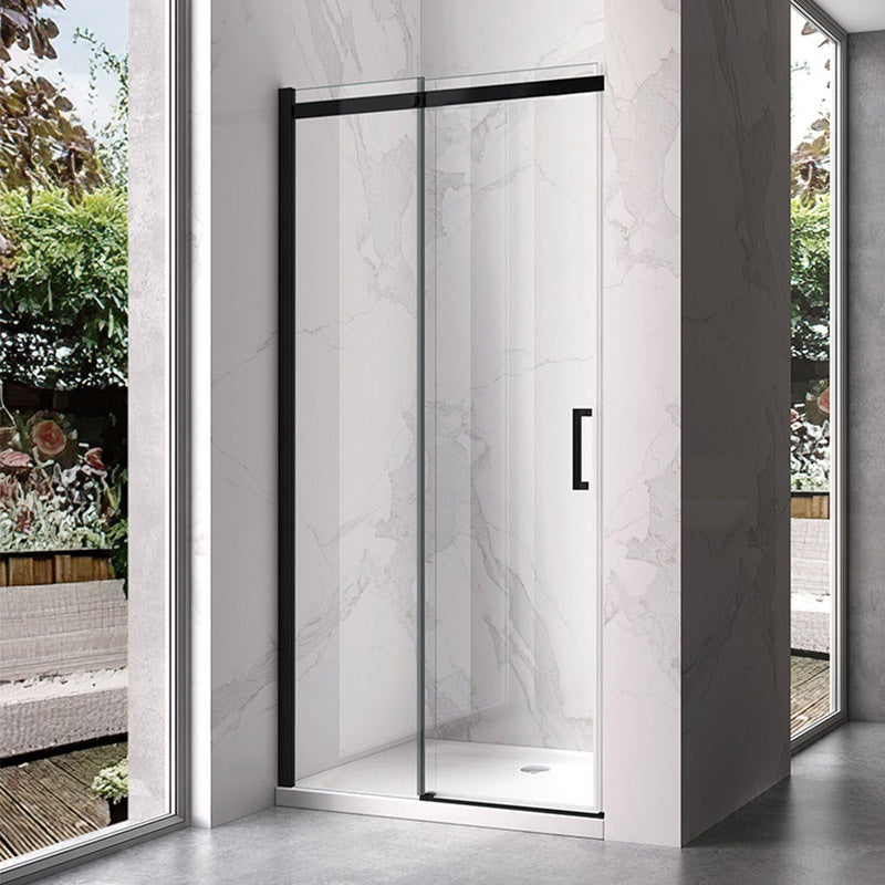 DRZWI PRYSZNICOWE KZ09B CZARNE 105-110 CM 8 MM KZ09B-BL-110
