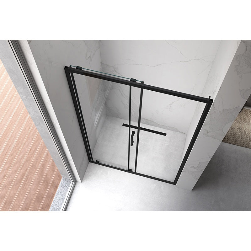 DRZWI PRYSZNICOWE KZ14C CZARNE 115-120 CM 6 MM KZ14C-BL-120