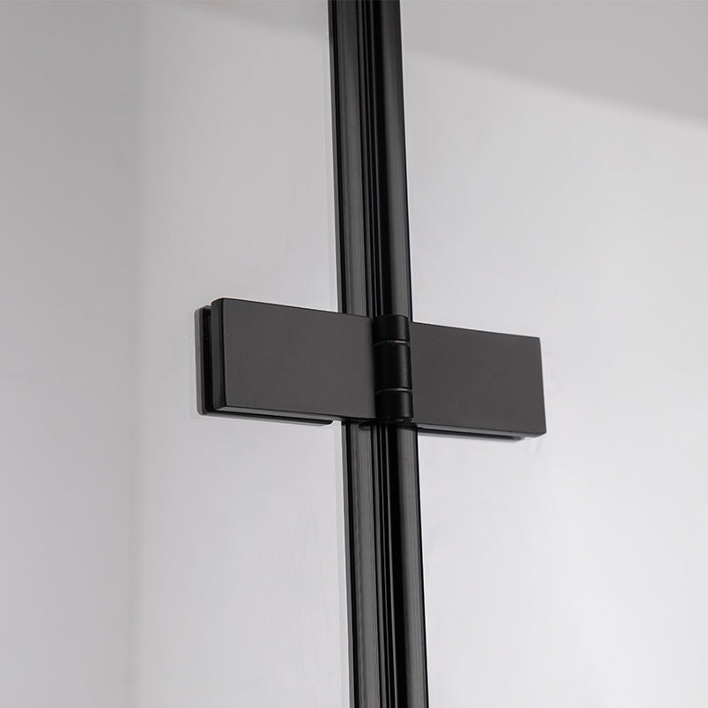 DRZWI PRYSZNICOWE SH01F CZARNE 130 CM 6 MM SH01F-BL-130