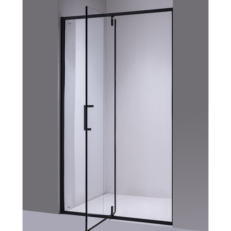 DRZWI PYSZNICOWE UCHYLNE SH08A DO WNĘKI CZARNE 80 CM 6 MM SH08A-BL-80