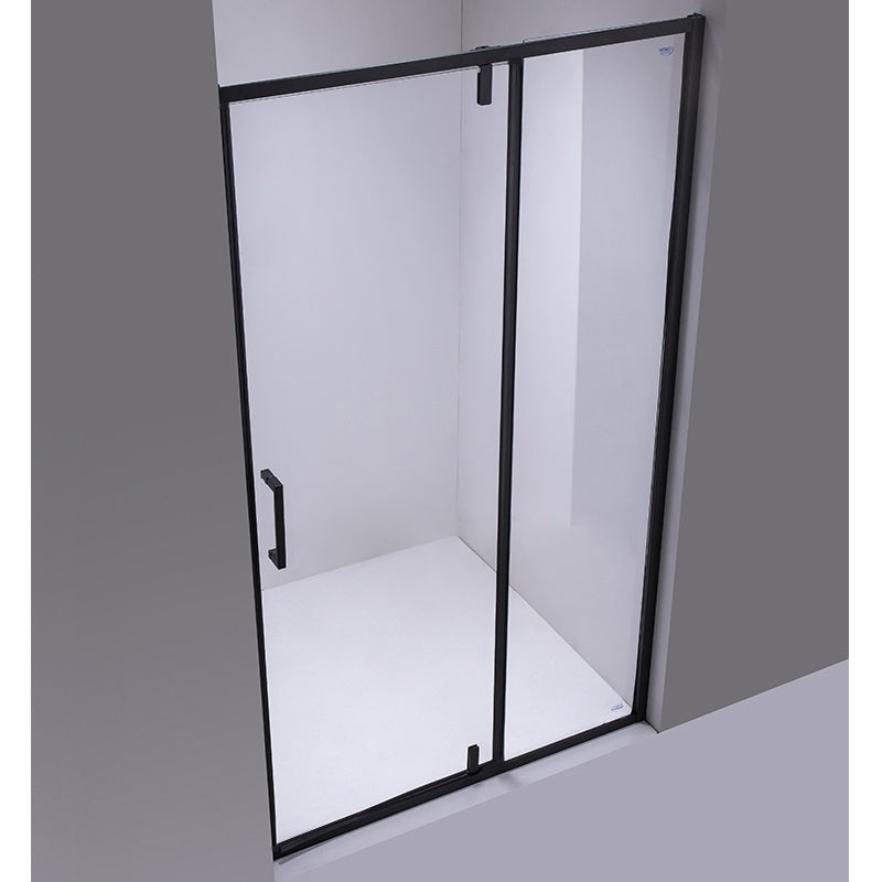 DRZWI PYSZNICOWE UCHYLNE SH08A DO WNĘKI CZARNE 80 CM 6 MM SH08A-BL-80