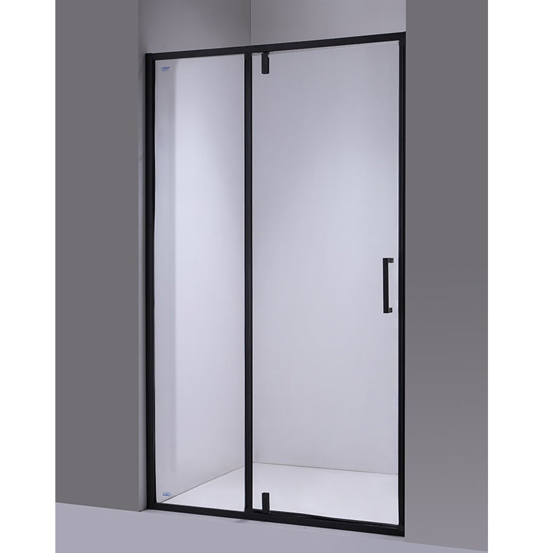 DRZWI PRYSZNICOWE UCHYLNE SH08B DO WNĘKI CZARNE 90 CM 6 MM SH08B-BL-90