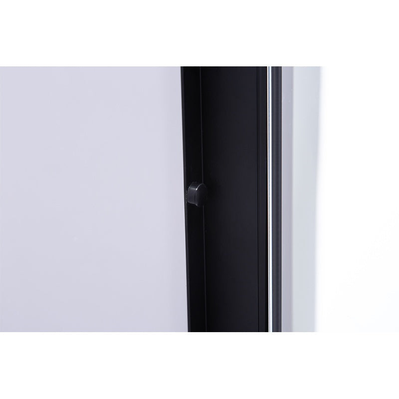 DRZWI PRYSZNICOWE UCHYLNE SH08B DO WNĘKI CZARNE 90 CM 6 MM SH08B-BL-90