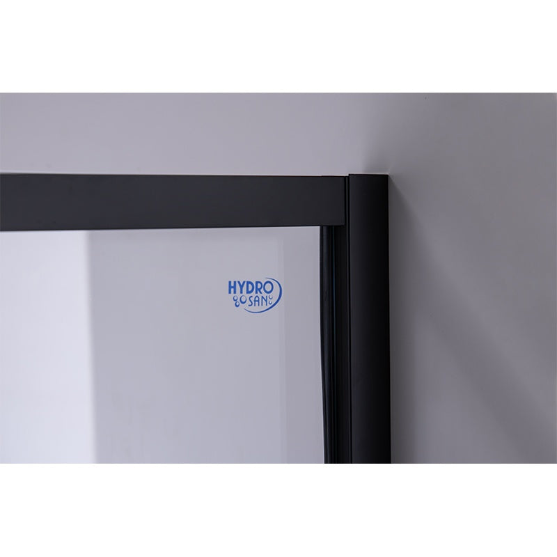 DRZWI PRYSZNICOWE UCHYLNE SH08C DO WNĘKI CZARNE 100 CM 6 MM SH08C-BL-100