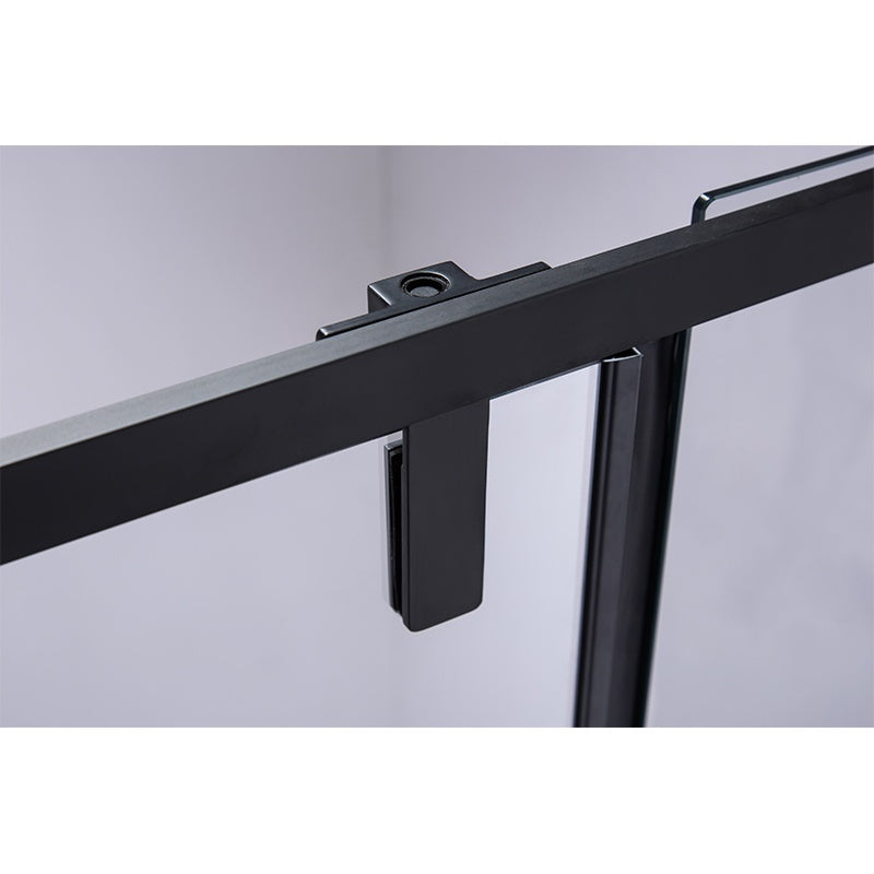 DRZWI PRYSZNICOWE UCHYLNE SH08C DO WNĘKI CZARNE 100 CM 6 MM SH08C-BL-100