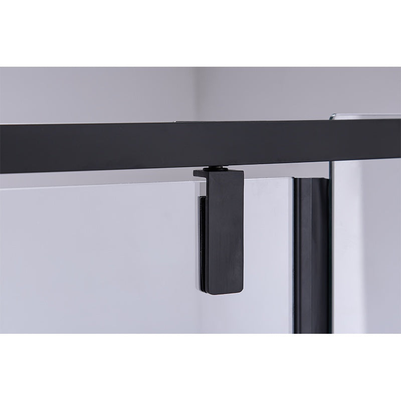 DRZWI PRYSZNICOWE UCHYLNE SH08C DO WNĘKI CZARNE 100 CM 6 MM SH08C-BL-100