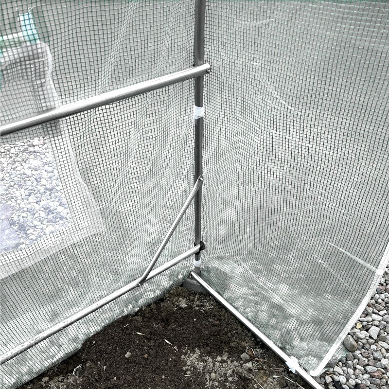FOLIA ZAMIENNA NA TUNEL OGRODOWY FOLIOWY TF02W 2x2 m2 BIAŁY WYTRZYMAŁA PTF02W-2X2-WHITE