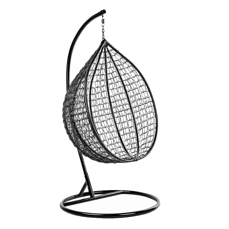 FOTEL OGRODOWY WISZĄCY KOKON DUŻY KOSZ ITAKA CZARNY ITAKA-BL