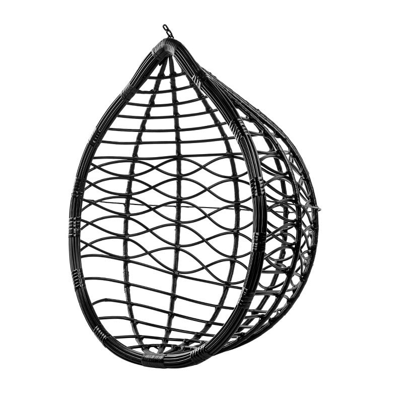 FOTEL OGRODOWY WISZĄCY KOKON DUŻY KOSZ VEGAS CZARNY VEGAS-BL