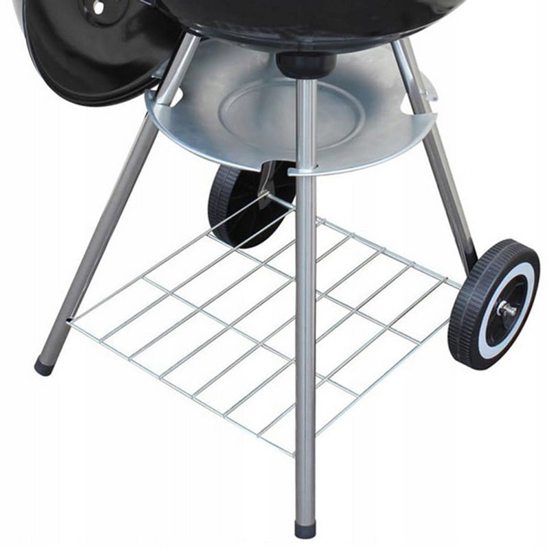 GRILL OGRODOWY WĘGLOWY Z POKRYWĄ OKRĄGŁY VL16 CZARNY VL16-BLACK