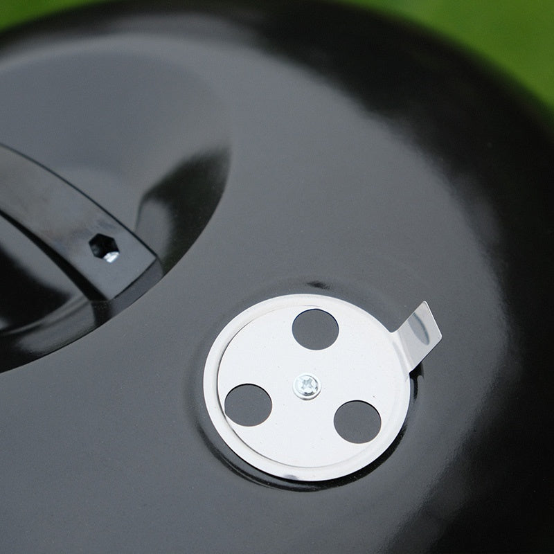 GRILL OGRODOWY WĘGLOWY Z POKRYWĄ OKRĄGŁY VL16 CZARNY VL16-BLACK